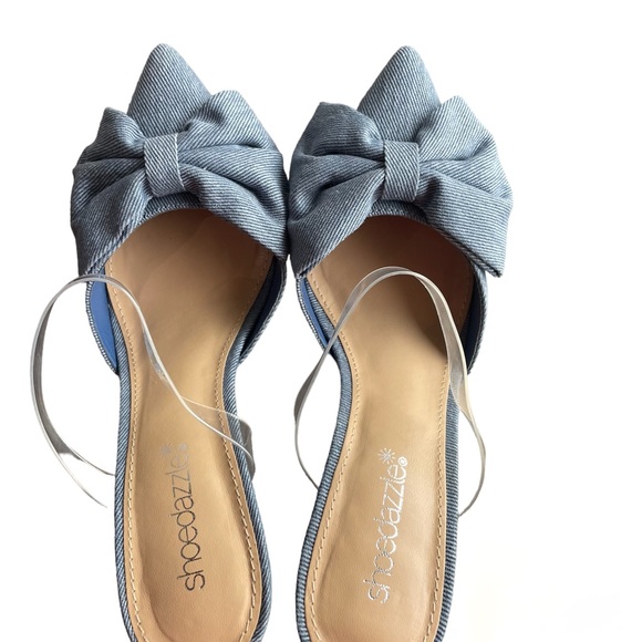 Shoedazzle Sashi Slip On Pump Denim Size 7 - Picture 5 of 11